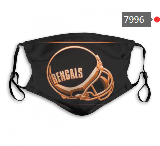 NFL 2020 Cincinnati Bengals #3 Dust mask with filter->nfl dust mask->Sports Accessory